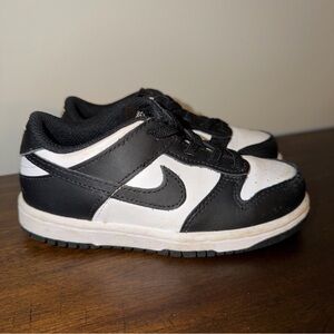 Nike Shoes Toddler Size 9.5C Black White Dunk Low Panda Sneakers Kids
